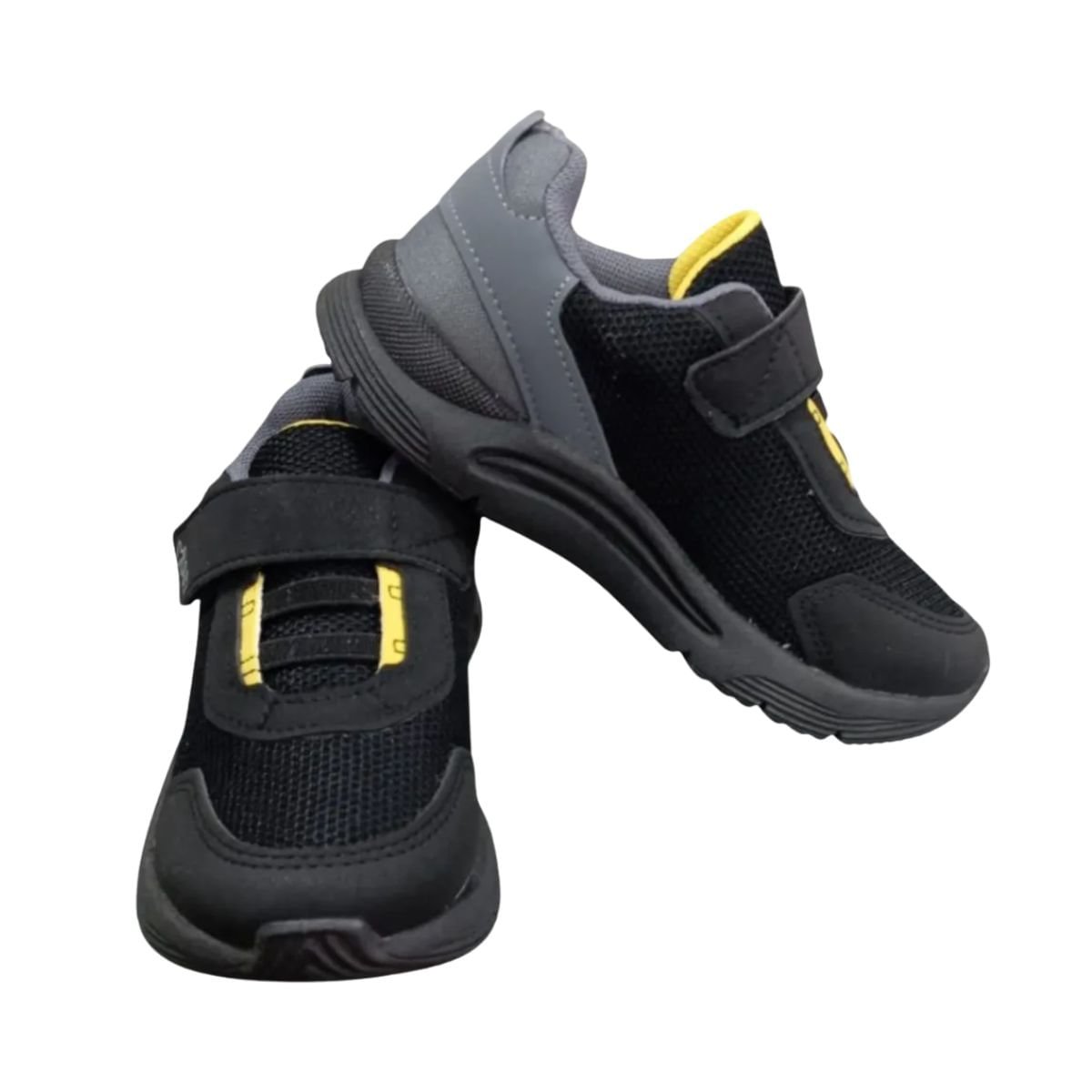 Tênis Corrida Infantil Klin New Sport Preto Preto/Grafite/Amarelo 3