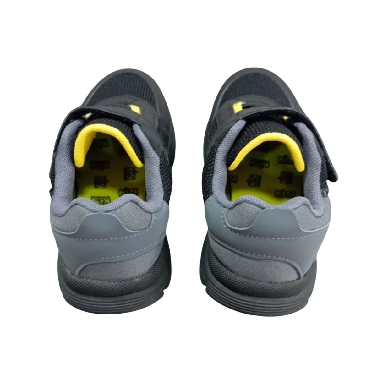 Tênis Corrida Infantil Klin New Sport Preto Preto/Grafite/Amarelo 7