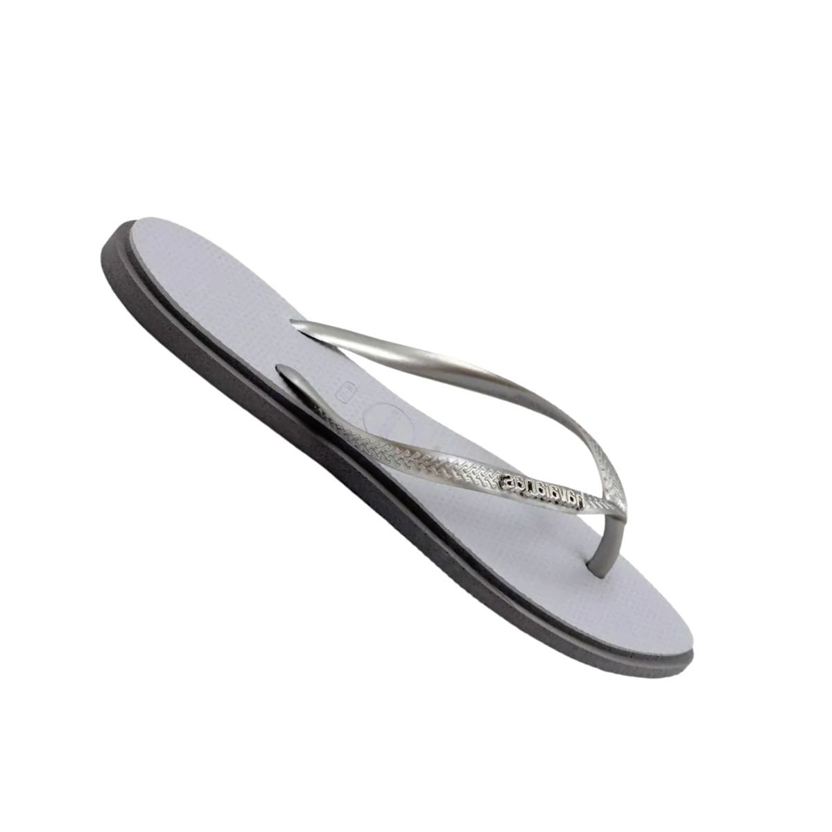 Chinelo Feminino Dedo Havaianas Slim Point Cinza Cinza Aço 7