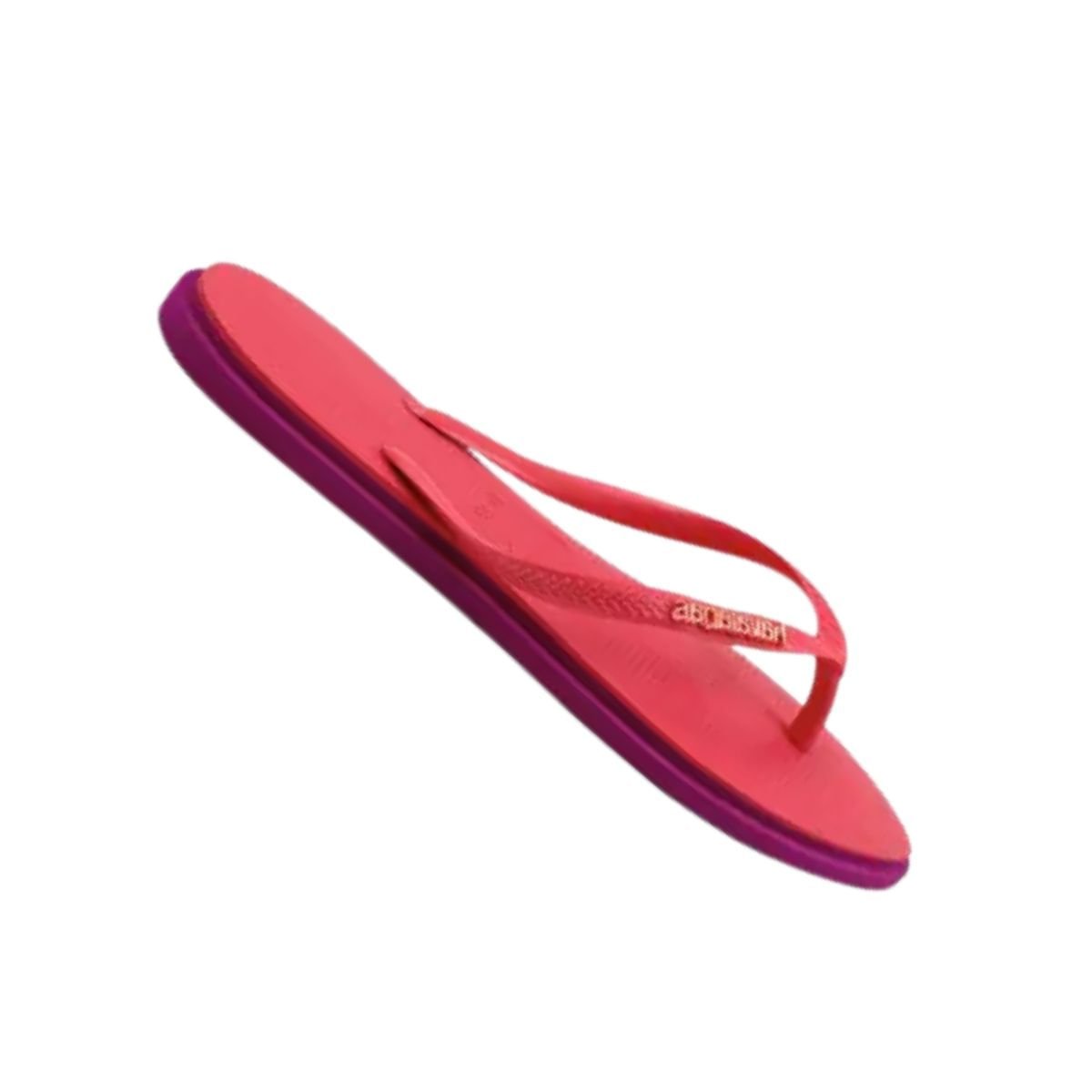 Chinelo Feminino Dedo Havaianas Slim Point Laranja E Rosa Rosa 7