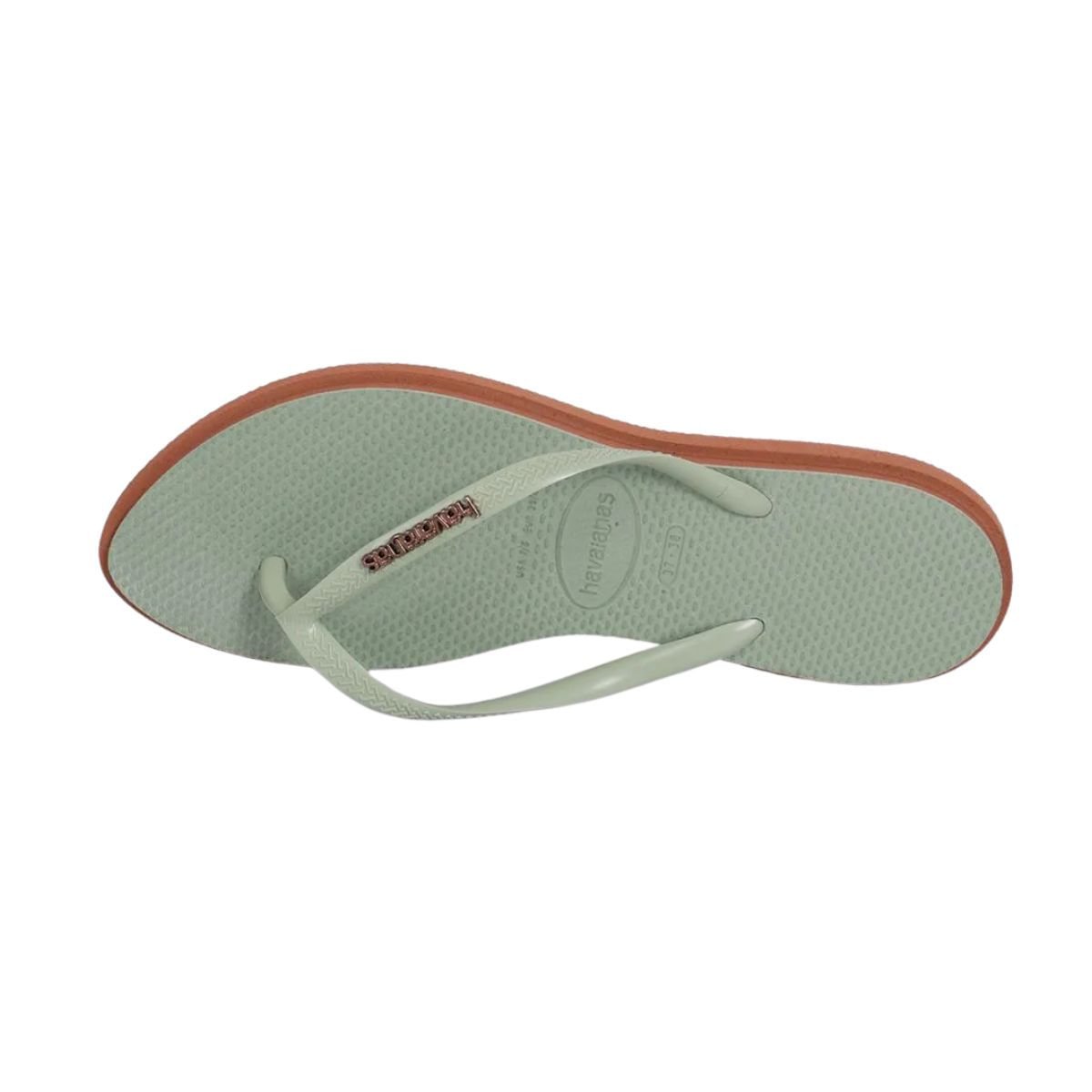 Chinelo Feminino Slim Point Dedo Havaianas Verde Verde 6