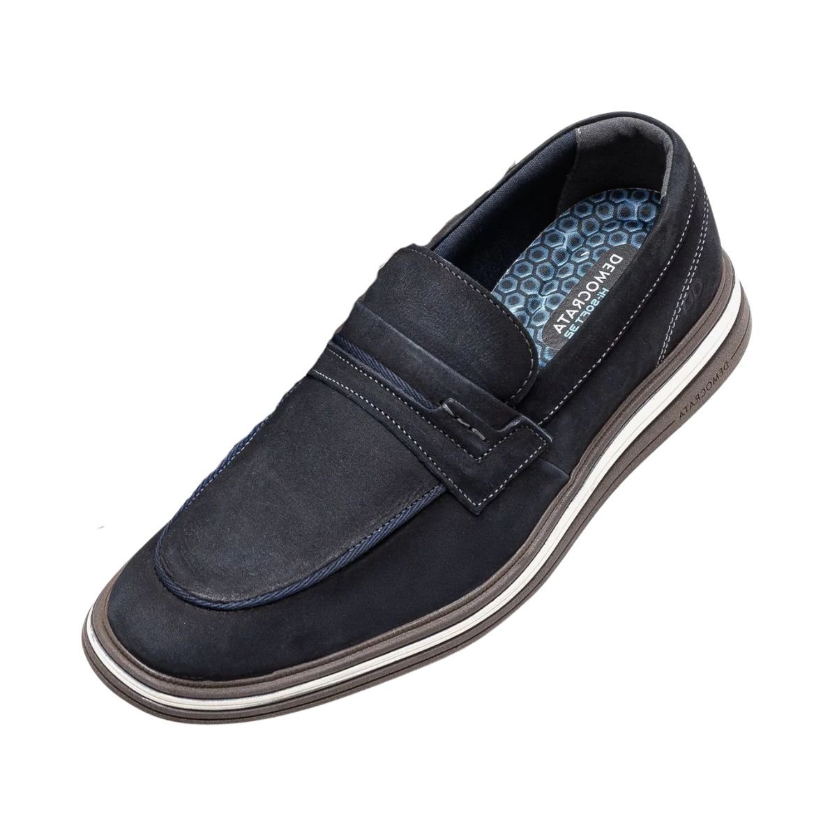 Sapato Masculino Esporte Fino Democrata Dune Azul Azul Marinho 5