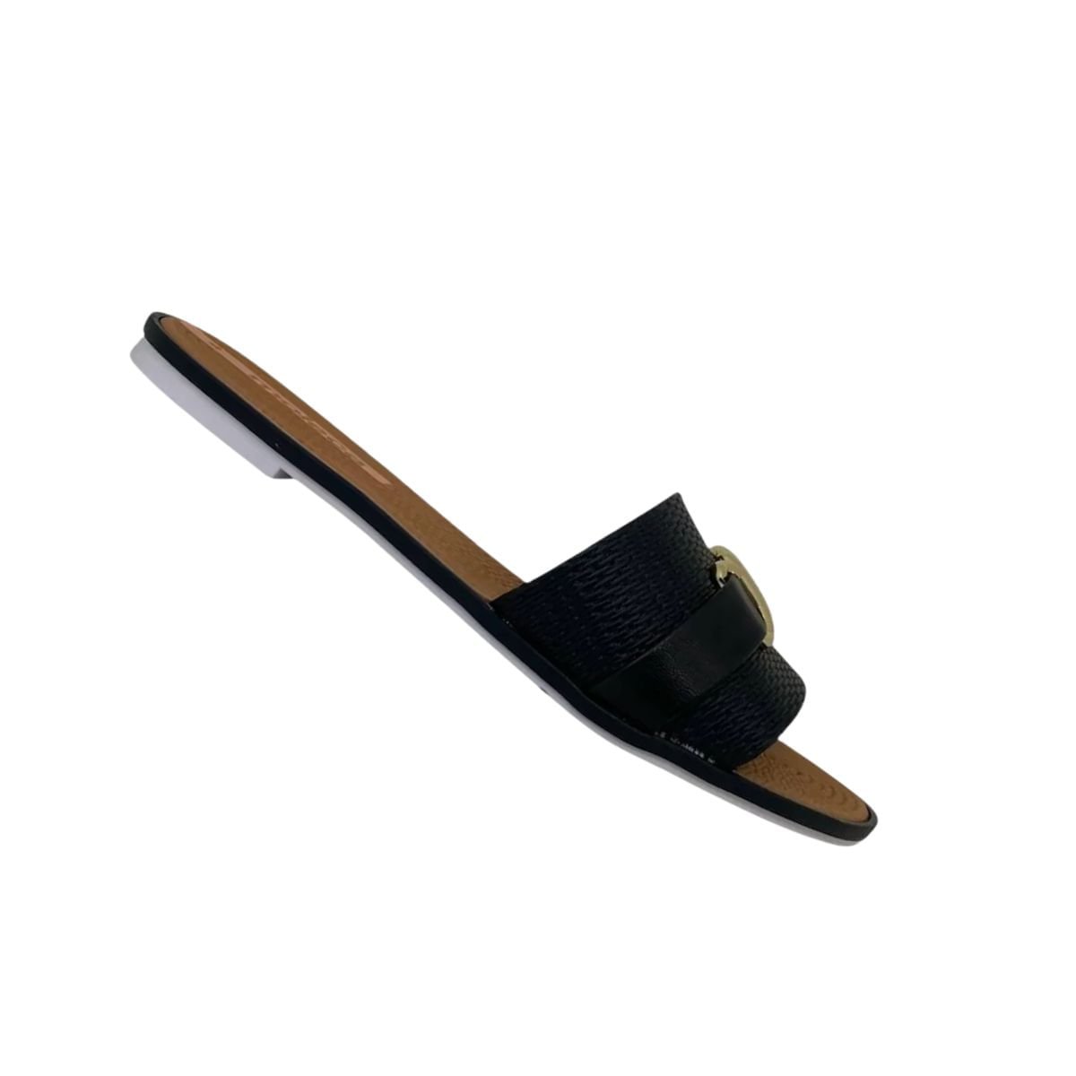 Tamanco Feminino Rasteiro Moleca Preto Preto 7