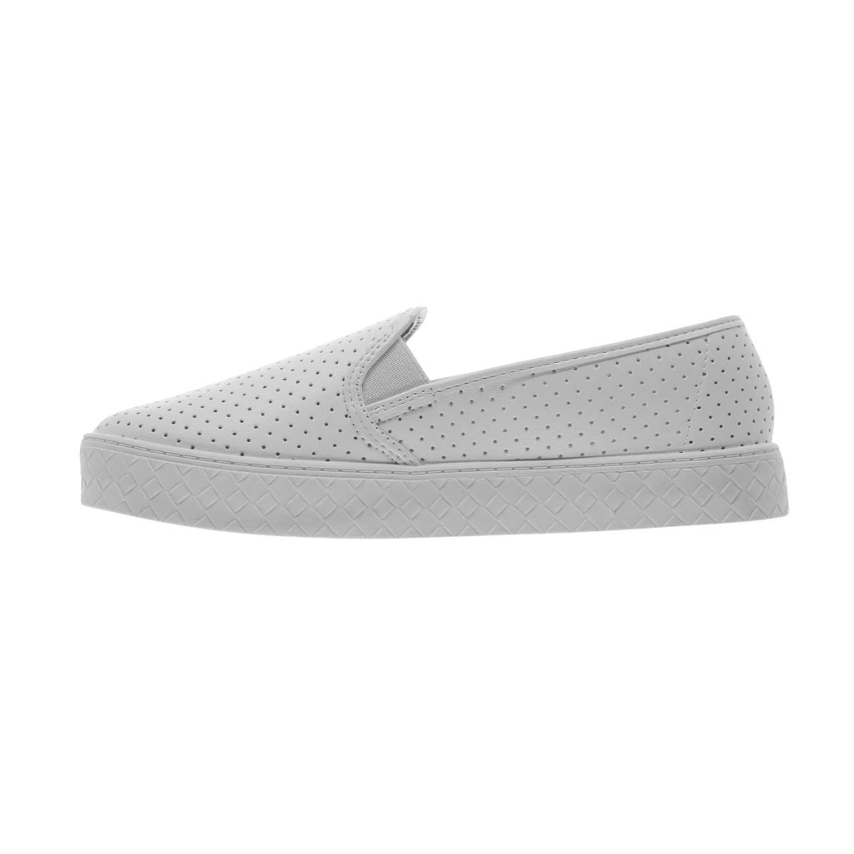 Tênis Moda Feminino Flatform Moleca Branco Branco 5
