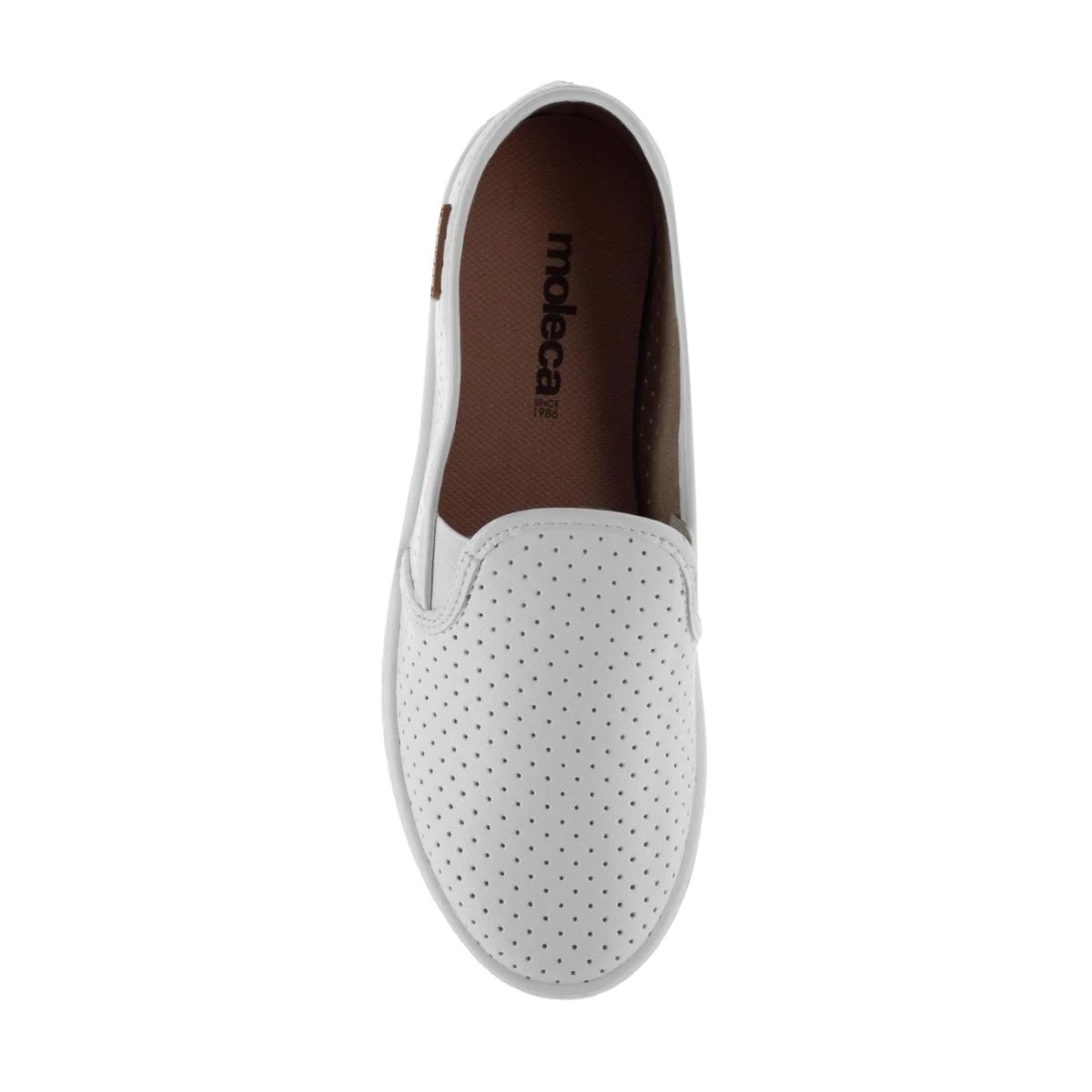 Tênis Moda Feminino Flatform Moleca Branco Branco 6