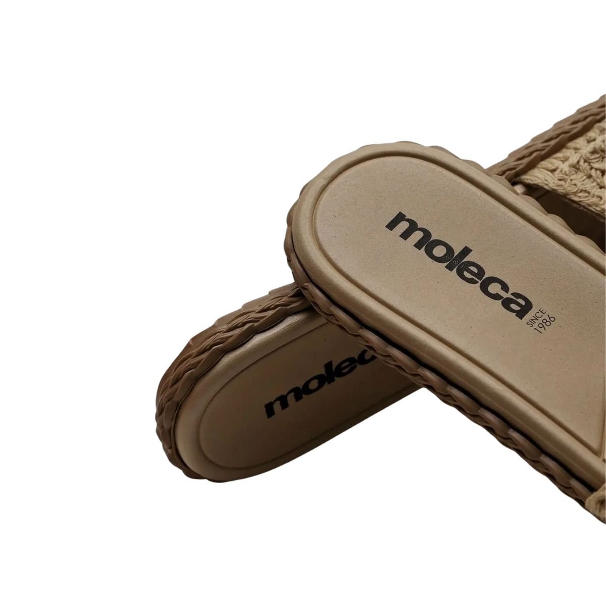 Tamanco Feminino Slide Rasteiro Moleca Bege Bege 6