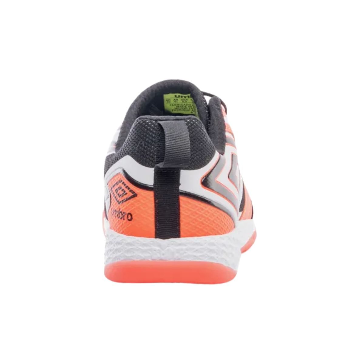 Chuteira Indoor Masc Umbro Pro 5 Bump Coral/Branco/Preto 4