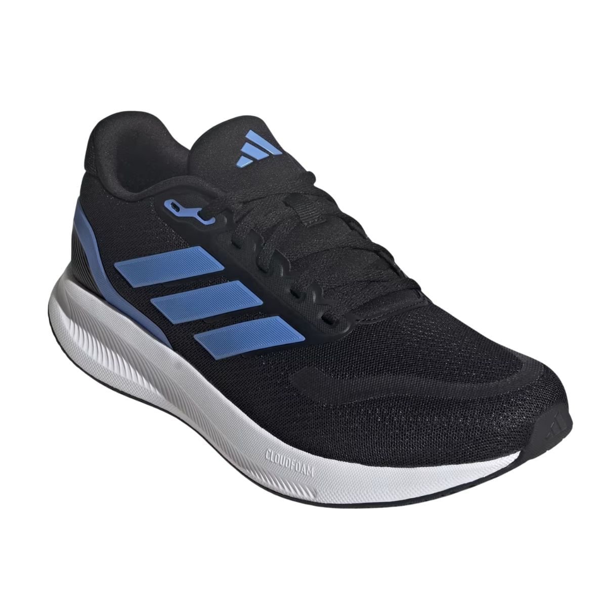 Tenis Running Masc Adidas Runfalcon 5 Preto/Azul 2