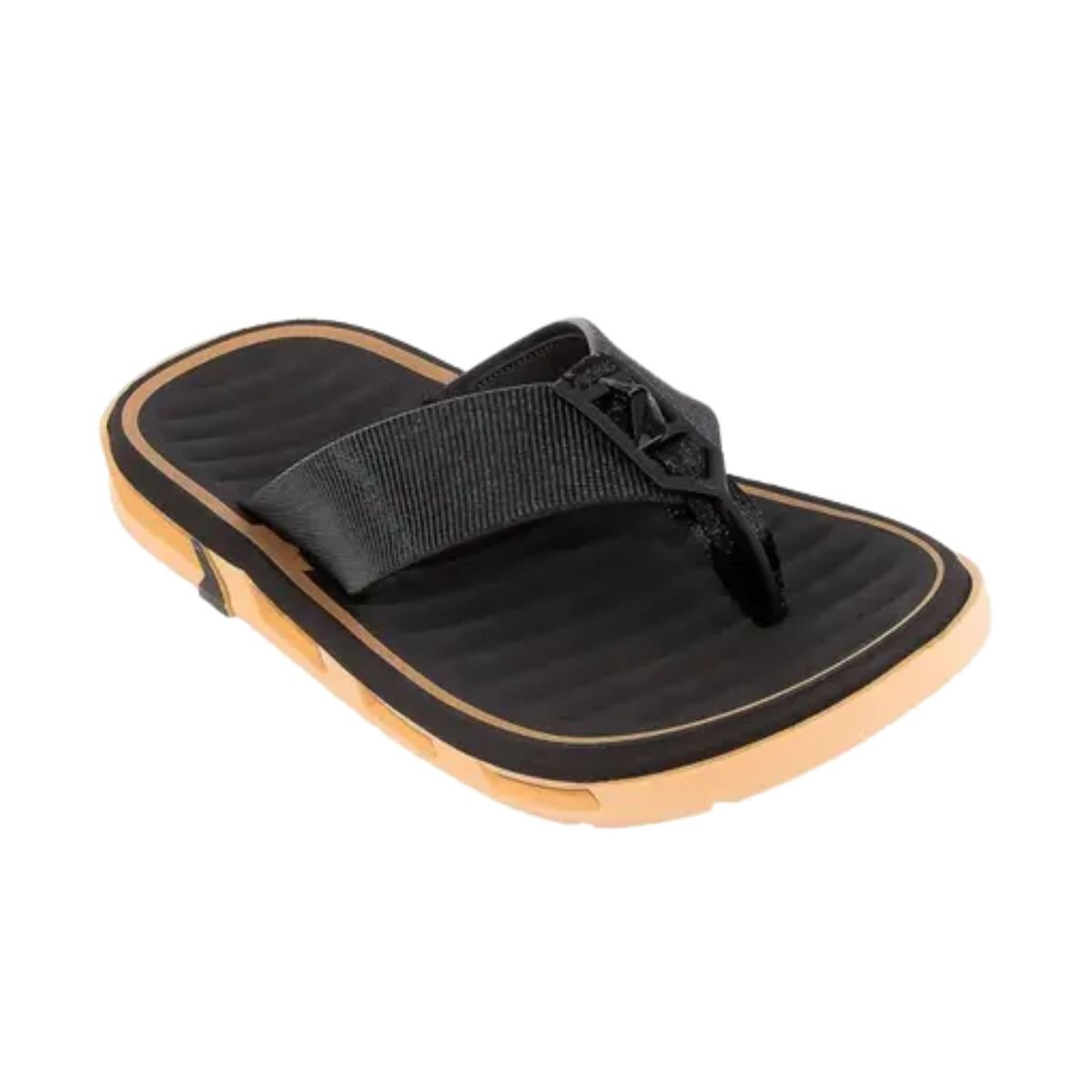 Chinelo Masculino Dedo Rider Feat Preto E Bege Bege/Preto 2