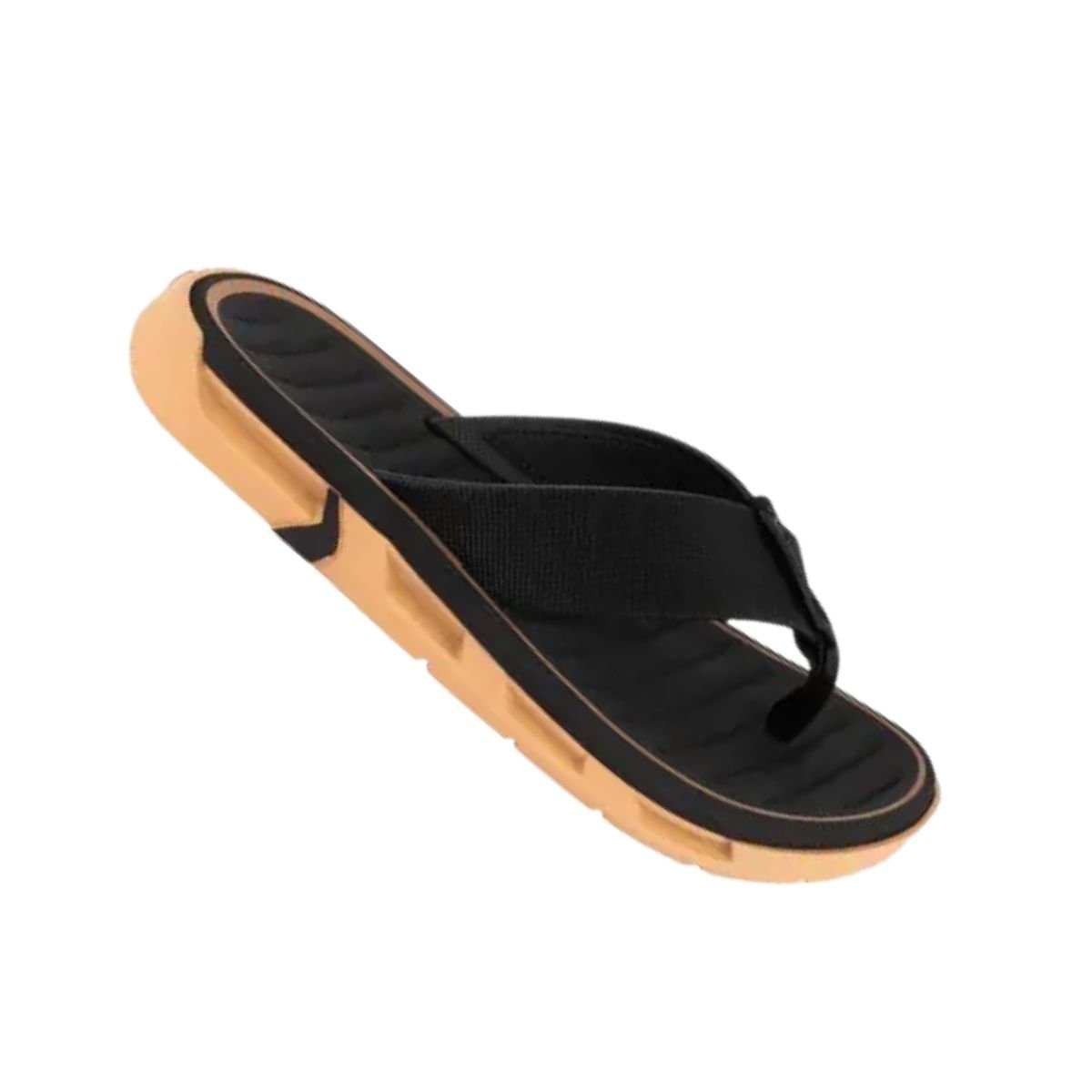 Chinelo Masculino Dedo Rider Feat Preto E Bege Bege/Preto 7
