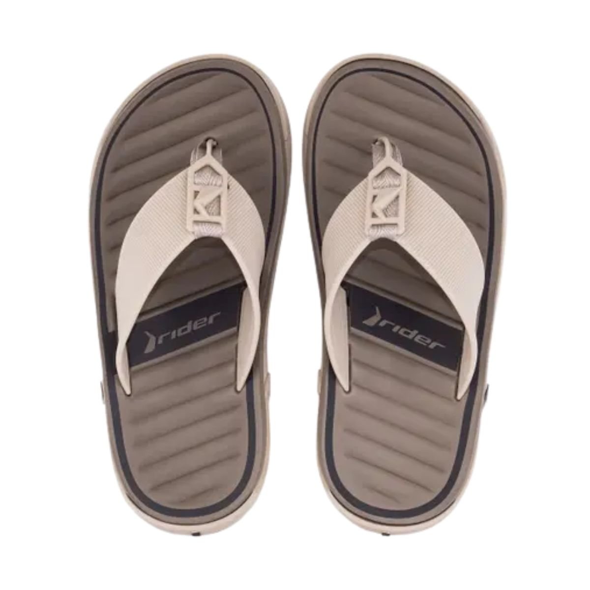 Chinelo Masculino Dedo Rider Feat Bege Bege 3