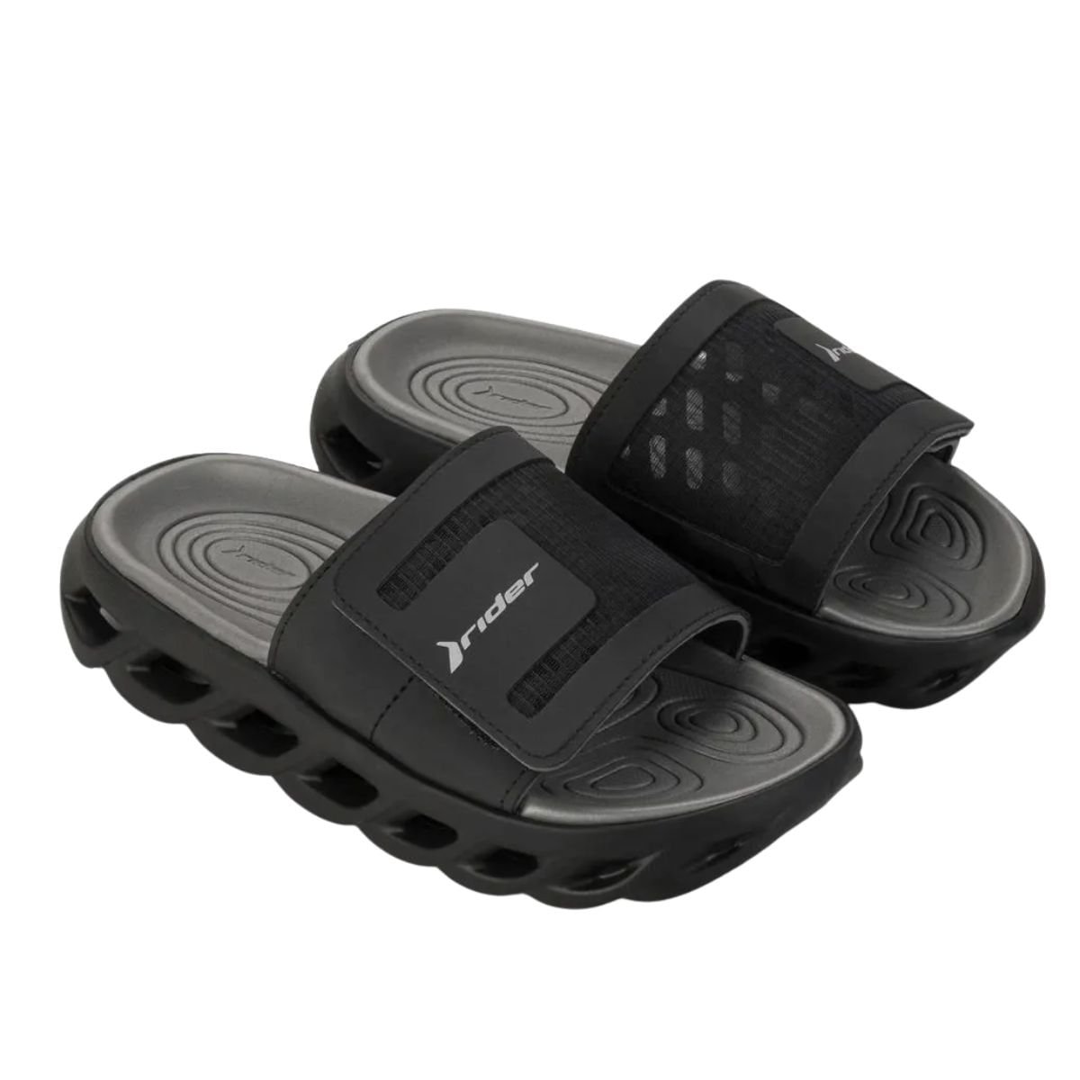 Chinelo Masculino Slide Rider Power Slide Preto Preto 2