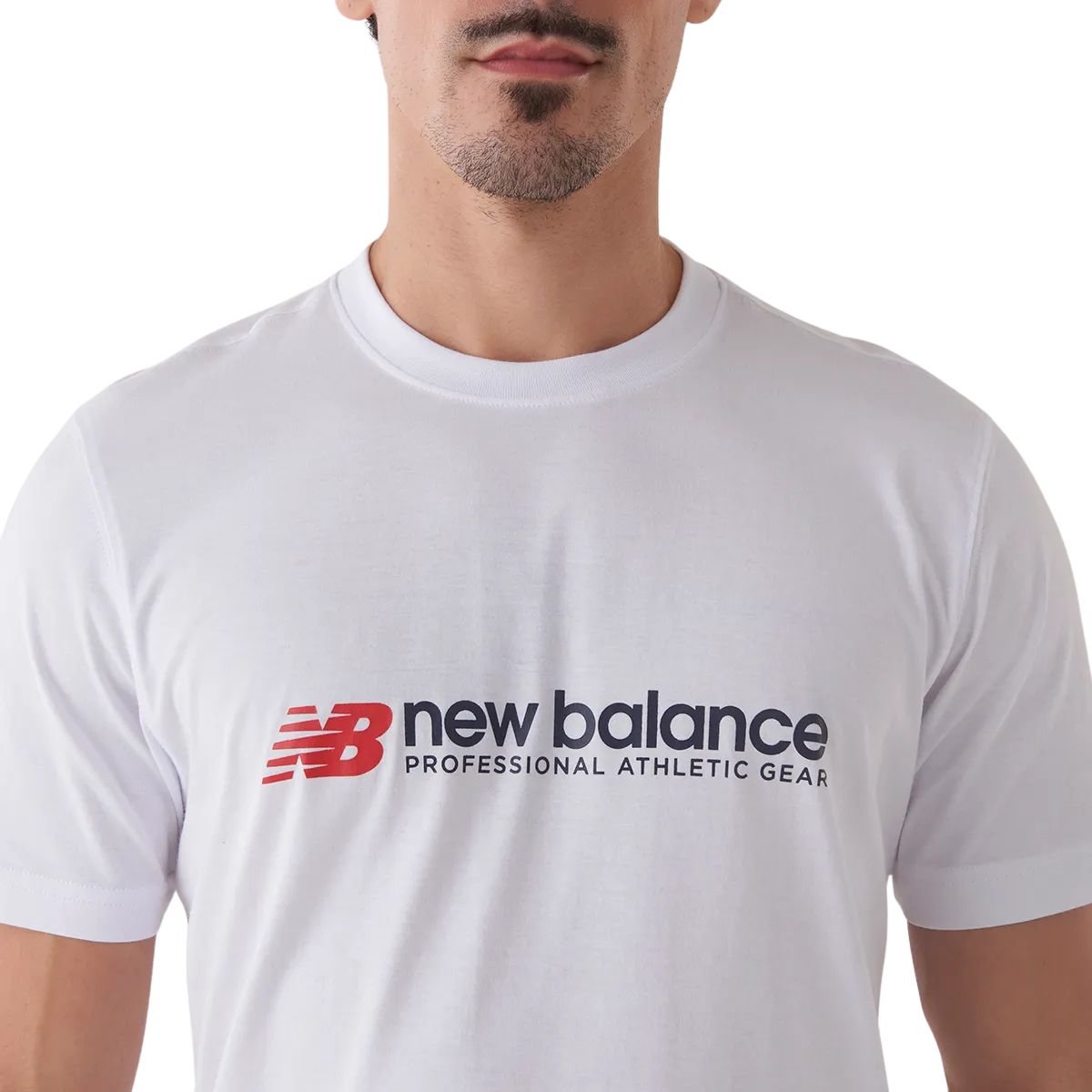 Camiseta Masculina New Balance Athletics Branca Branco 4