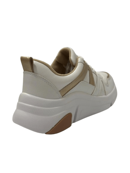 Tênis Moda Feminino Modare Branco E Dourado Branco/Dourado 5