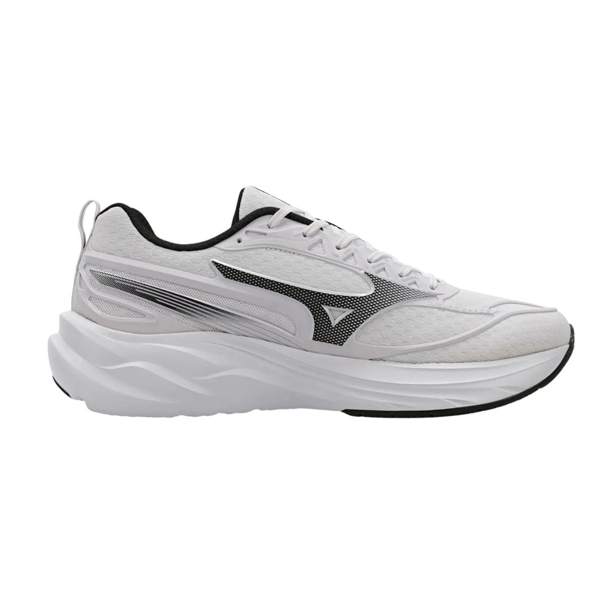 Tênis Corrida Masculino Mizuno Space 5 Branco Branco 6