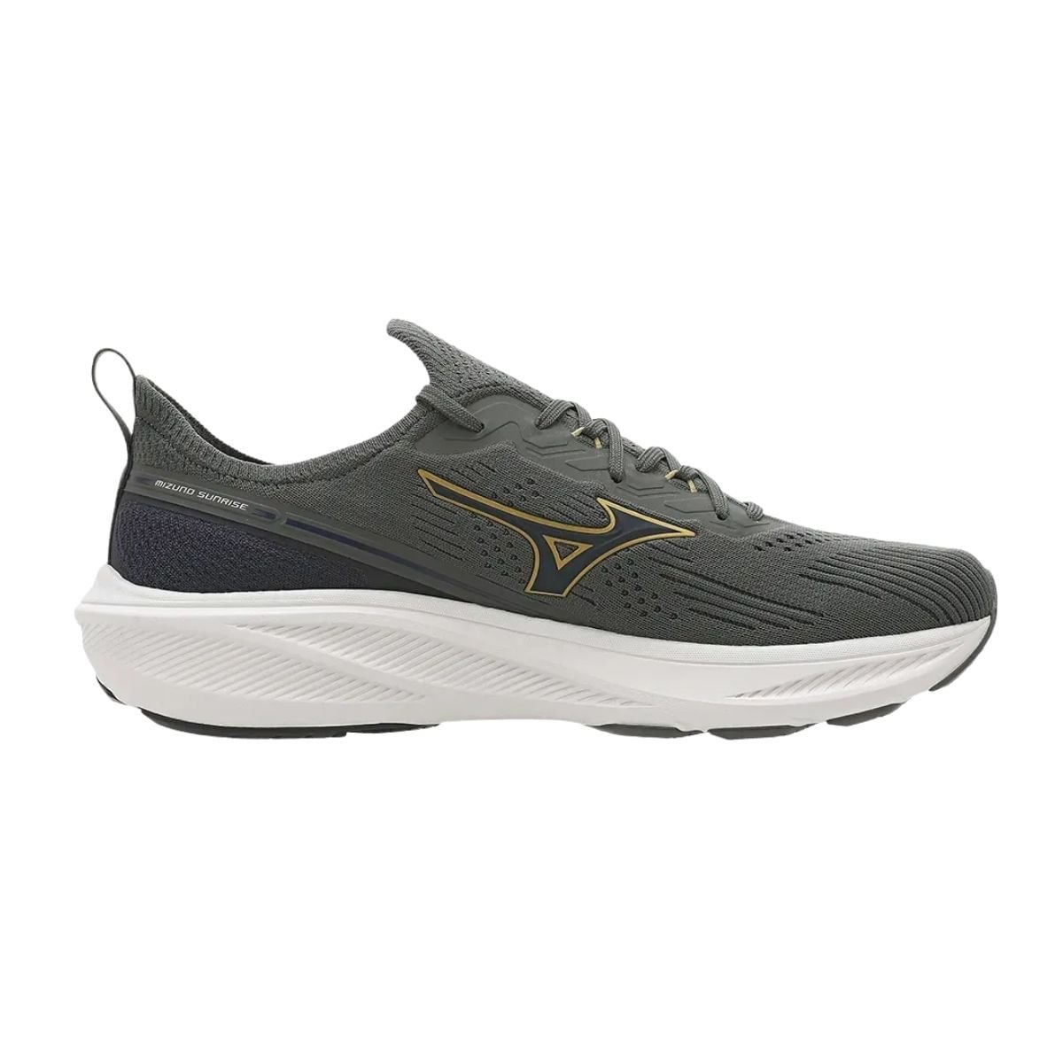Tênis Corrida Masculino Mizuno Sunrise Chumbo Cinza 6