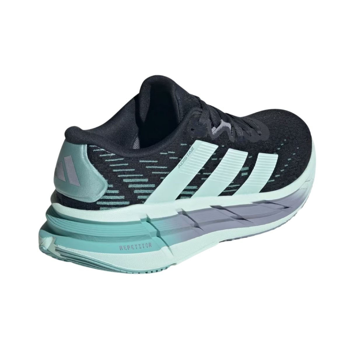 Tênis Corrida Feminino Adidas Adistar 4 Preto E Azul Preto 7