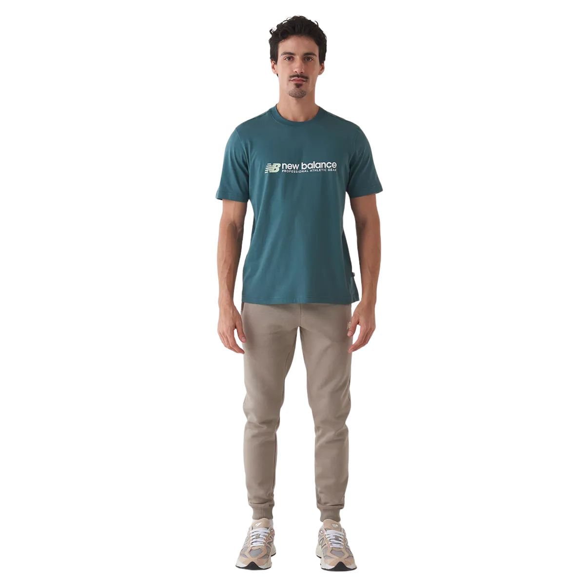 Camiseta Masculina New Balance Athletics Verde Verde 4