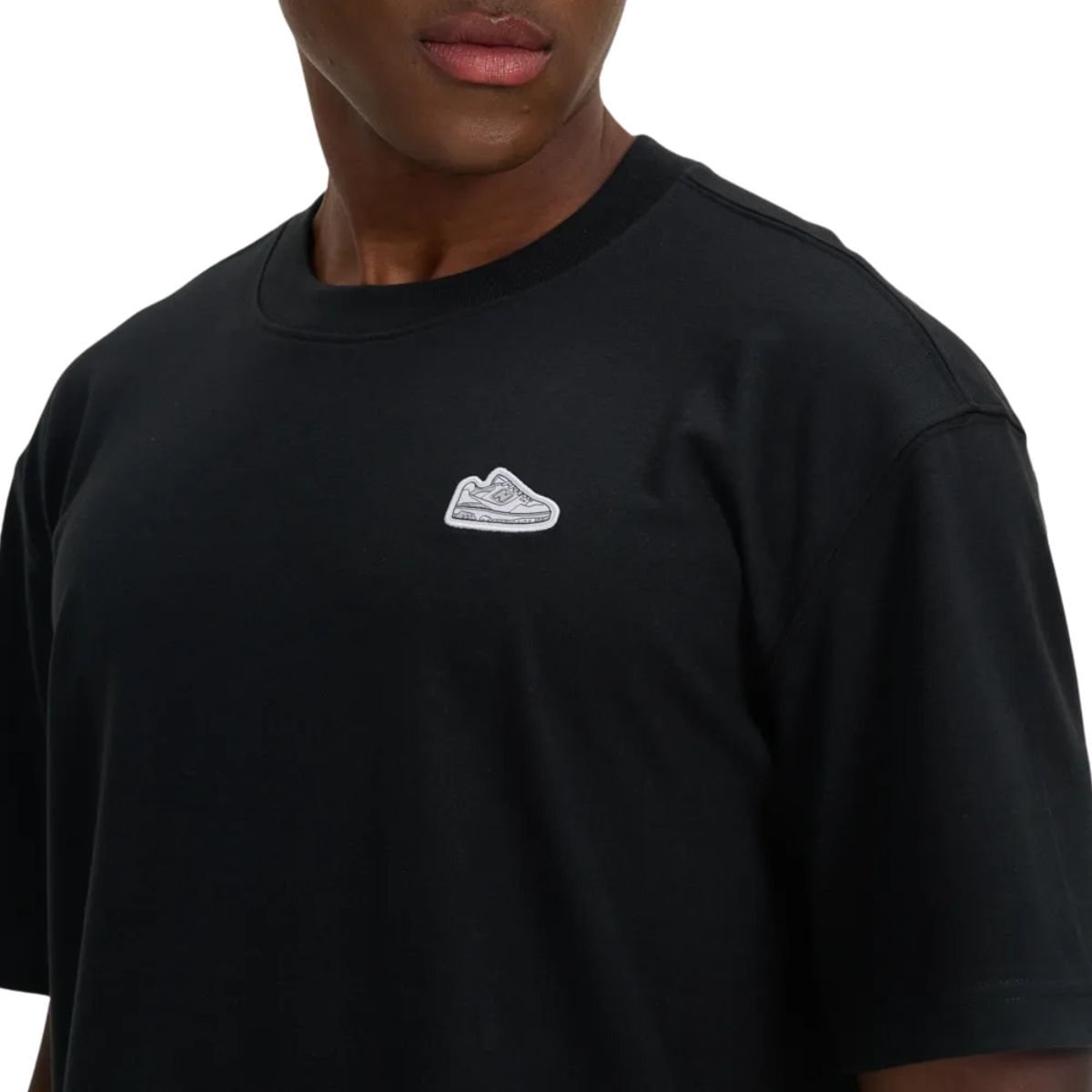 Camiseta Masclino Athletics 550 Patch New Balance Preto Preto 3