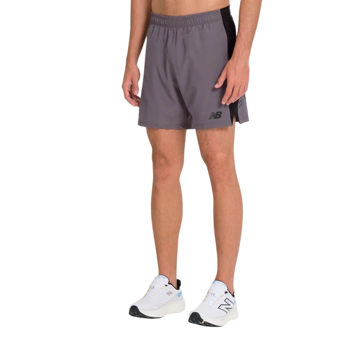 Bermuda Masculina Tenacity Logo 7 New Balance Cinza Cinza 3