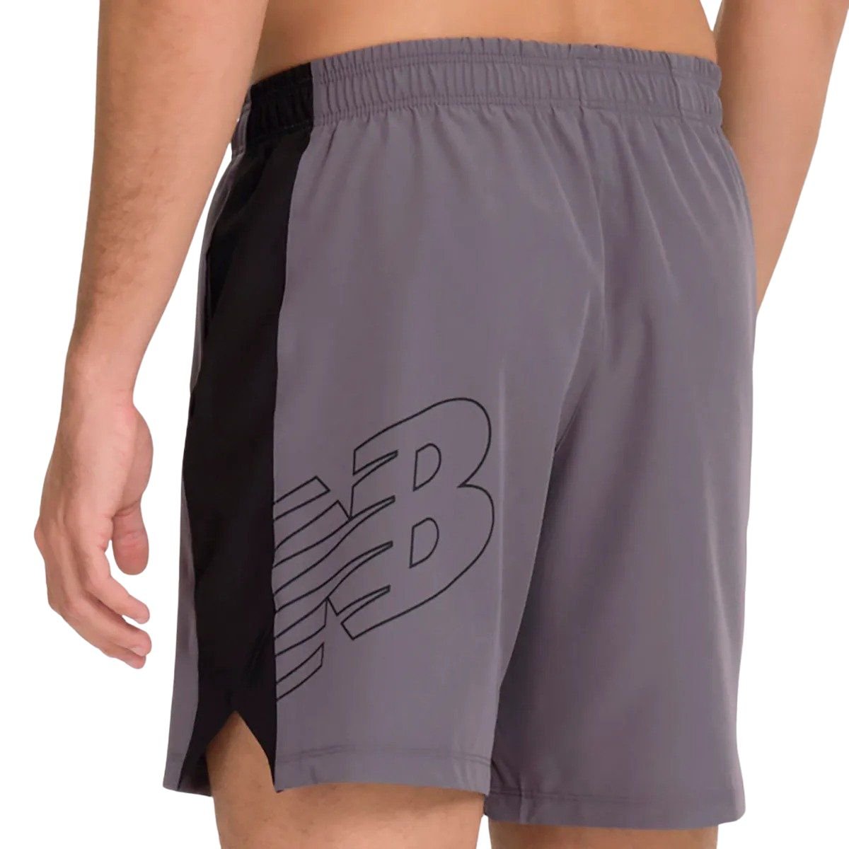 Bermuda Masculina Tenacity Logo 7 New Balance Cinza Cinza 4