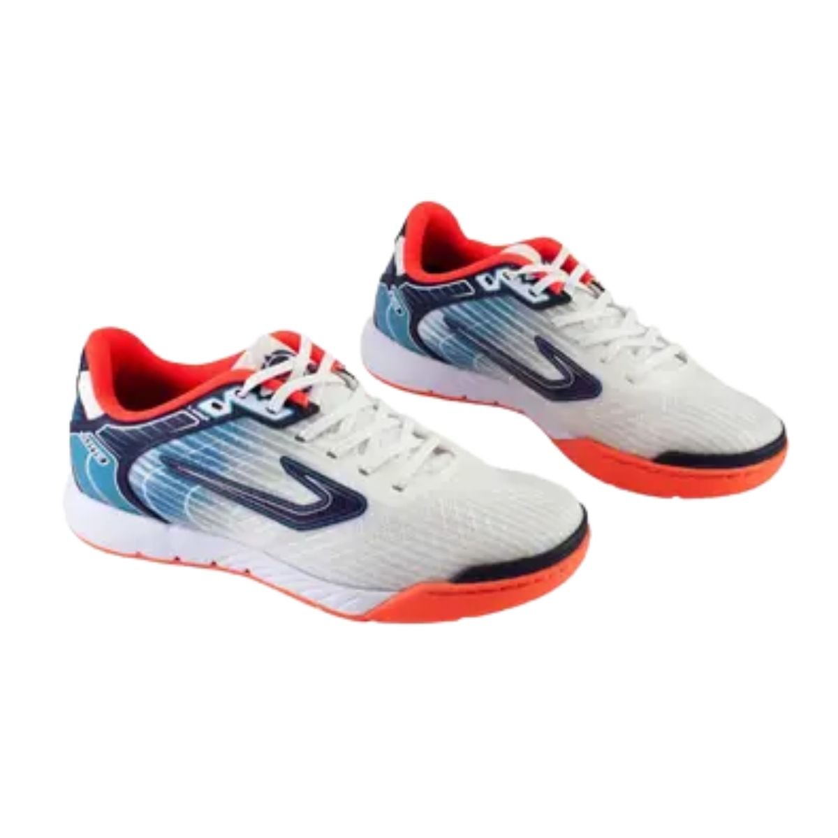 Chuteira Indoor Masculina Topper Elitte Branca E Coral Branco 2