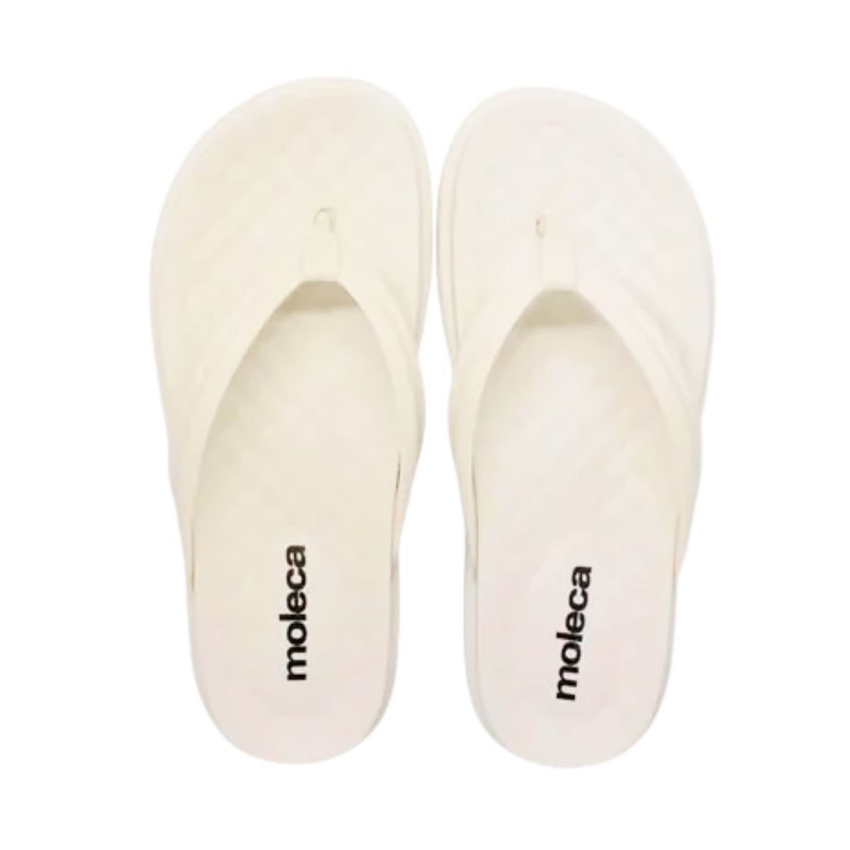Chinelo Feminino Dedo Moleca Off White Branco 3