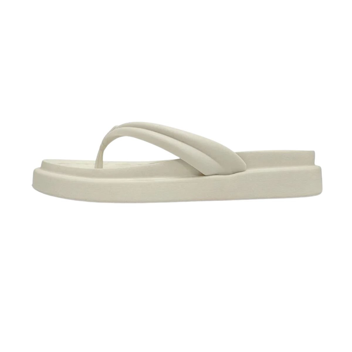 Chinelo Feminino Dedo Moleca Off White Branco 4