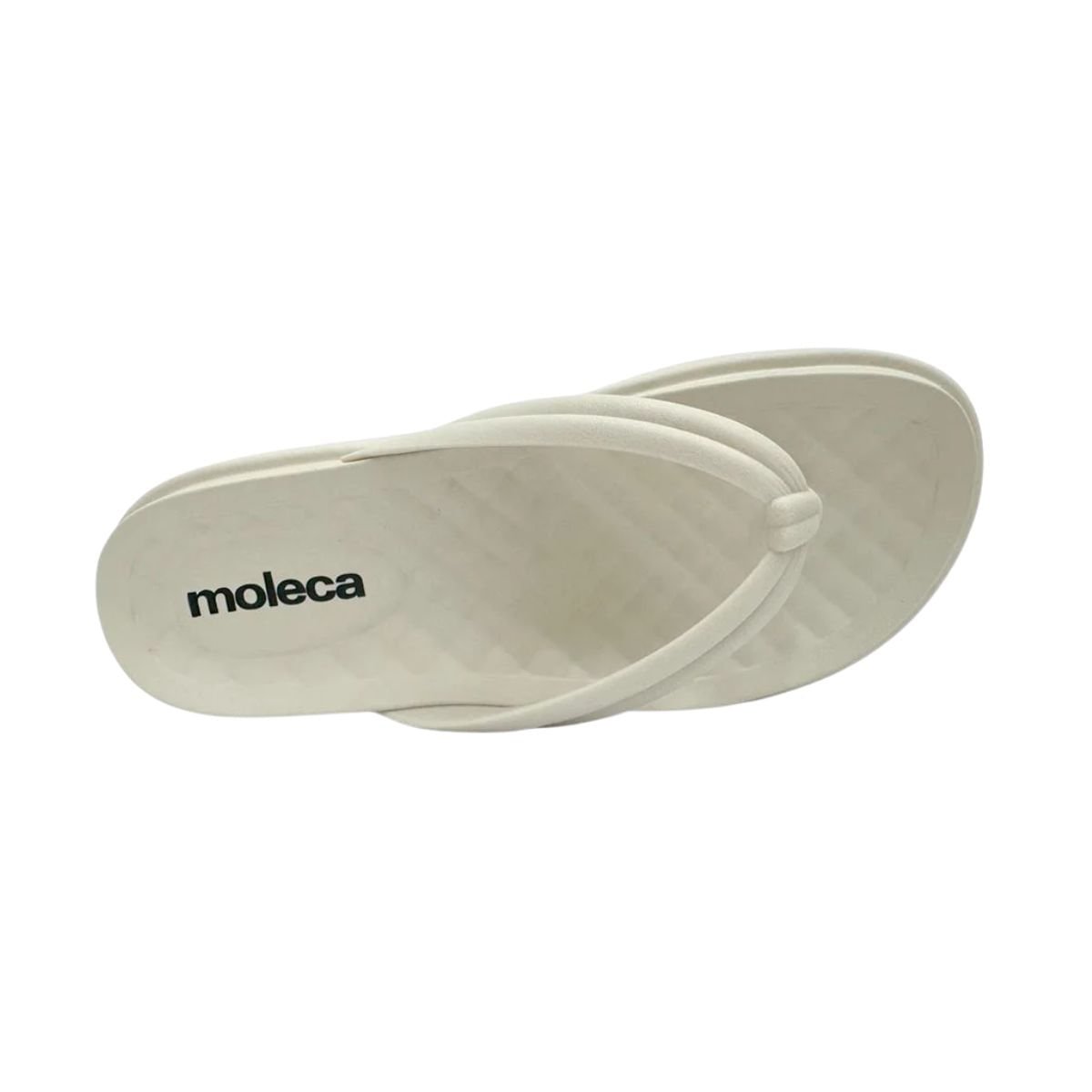 Chinelo Feminino Dedo Moleca Off White Branco 5