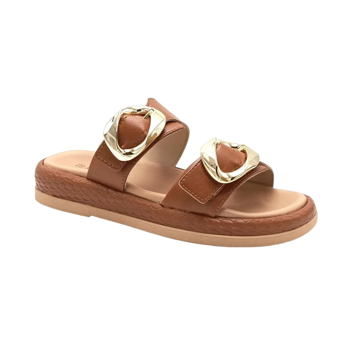 Tamanco Feminino Papete Ramarim Marrom Marrom 2