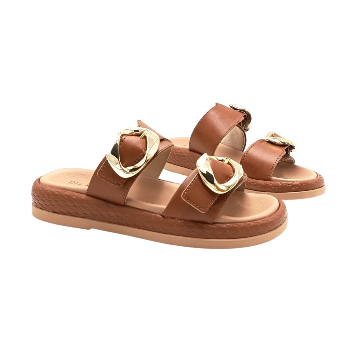 Tamanco Feminino Papete Ramarim Marrom Marrom 3