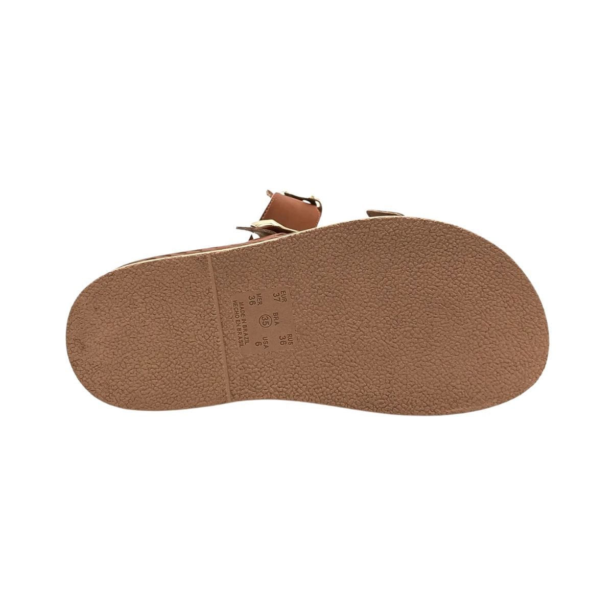 Tamanco Feminino Papete Ramarim Marrom Marrom 4