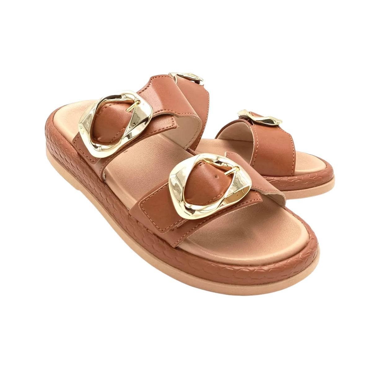 Tamanco Feminino Papete Ramarim Marrom Marrom 6