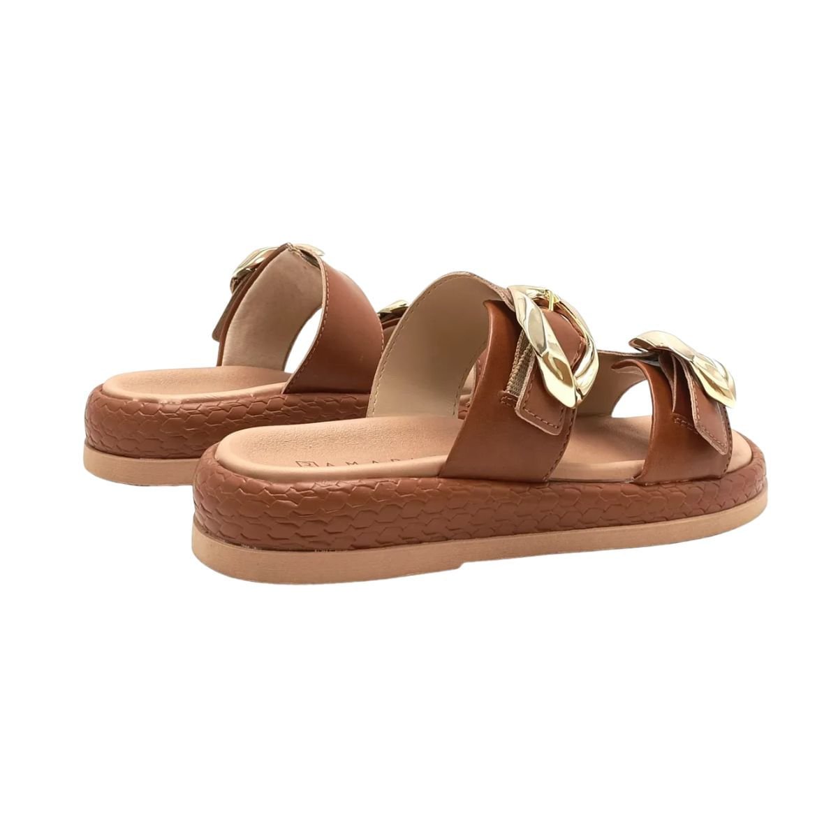 Tamanco Feminino Papete Ramarim Marrom Marrom 7