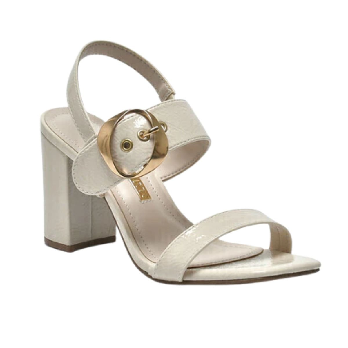 Sandalia Fem Salto Alto Grosso Via Marte  139-028-01- Branco 2