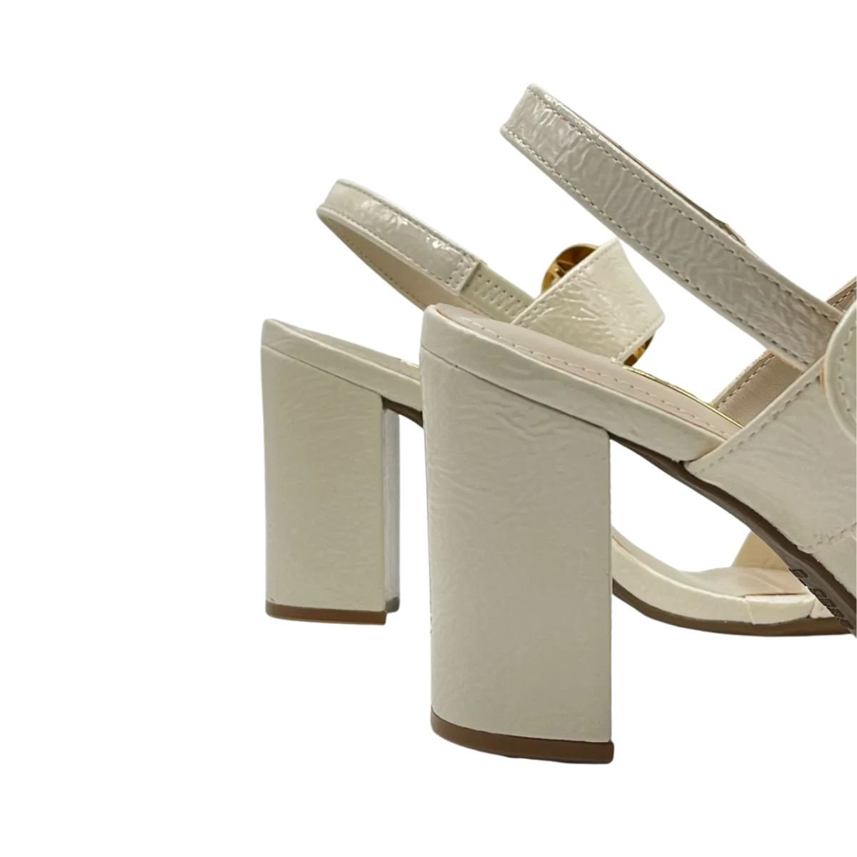 Sandalia Fem Salto Alto Grosso Via Marte  139-028-01- Branco 5