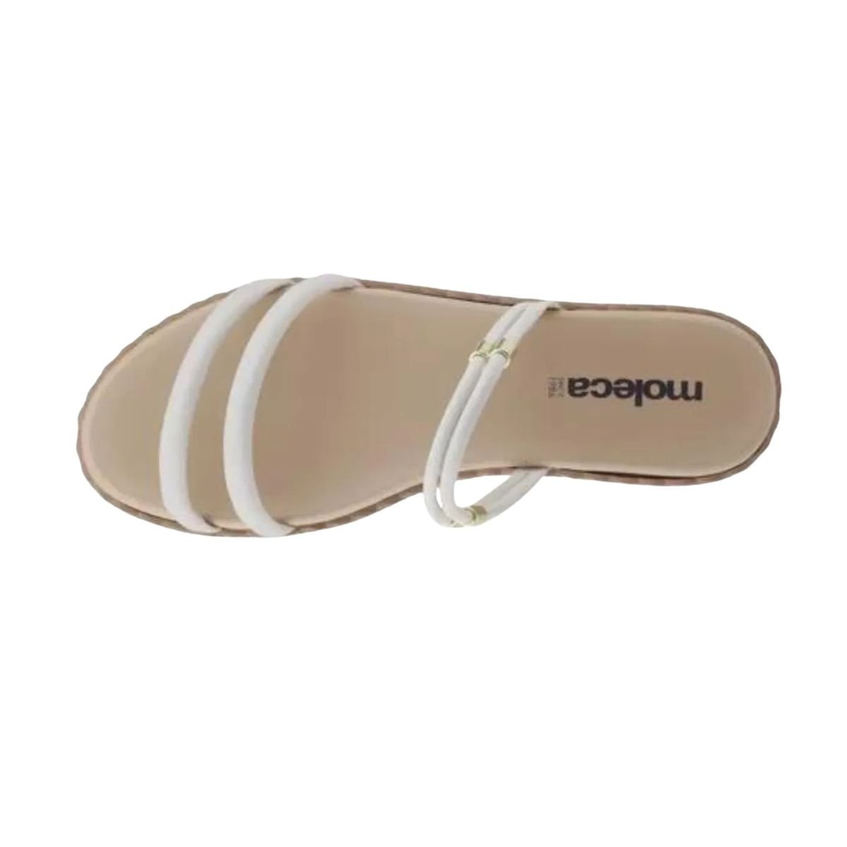 Tamanco Feminino Rasteiro Moleca Off White Branco 6