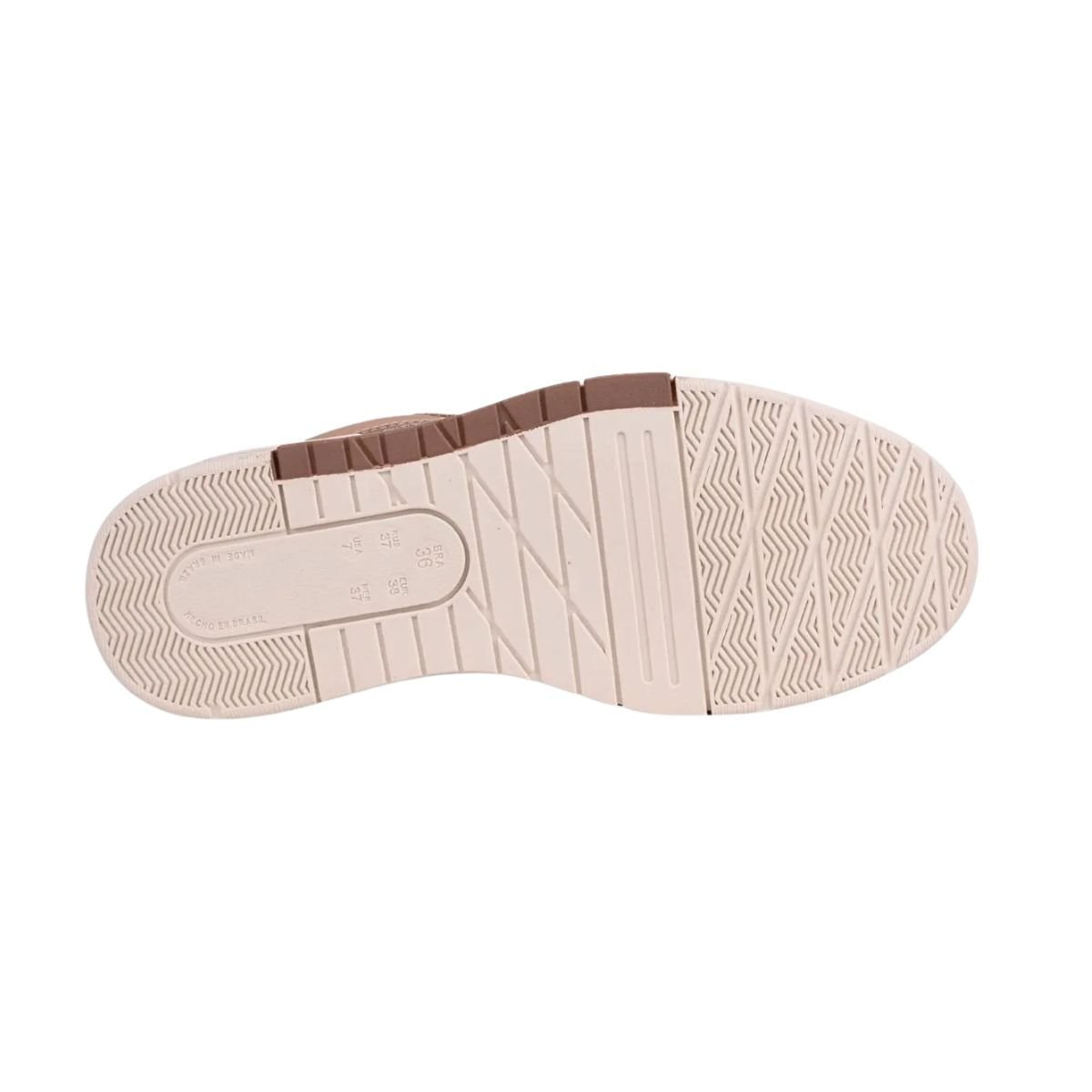 Tênis Moda Plataforma Feminino Ramarim Bege Bege 4