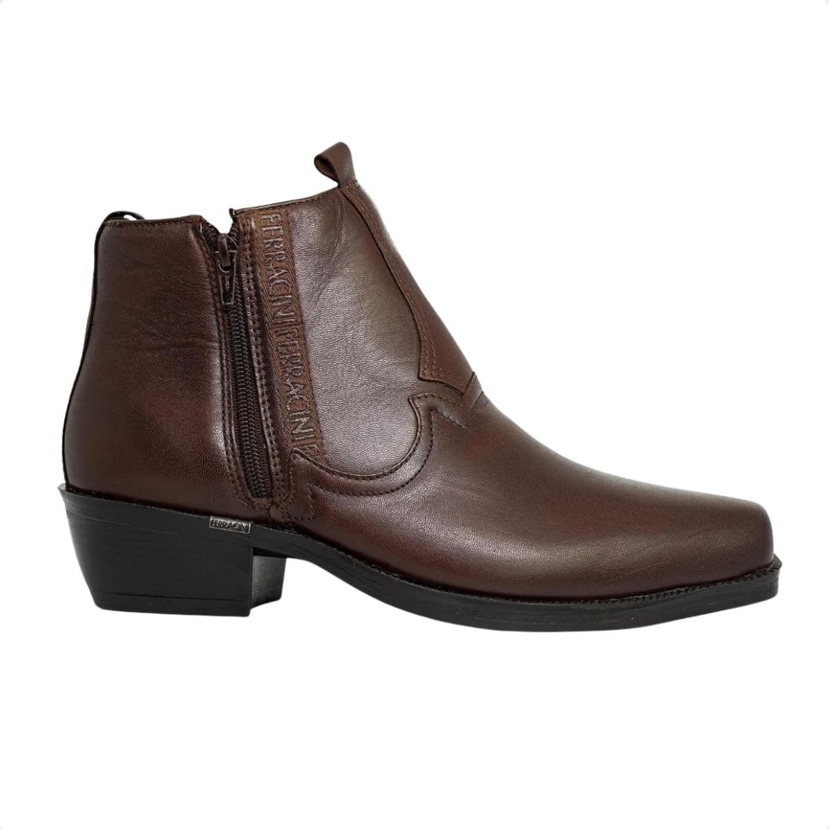 Bota Masculina Social Ferracini New Country Marrom