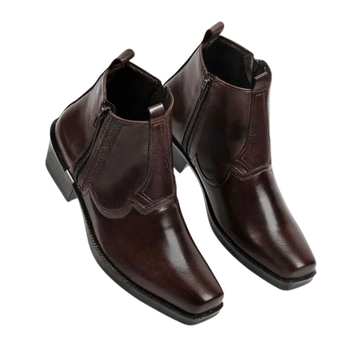 Bota Masculina Social Ferracini New Country Marrom Marrom 5