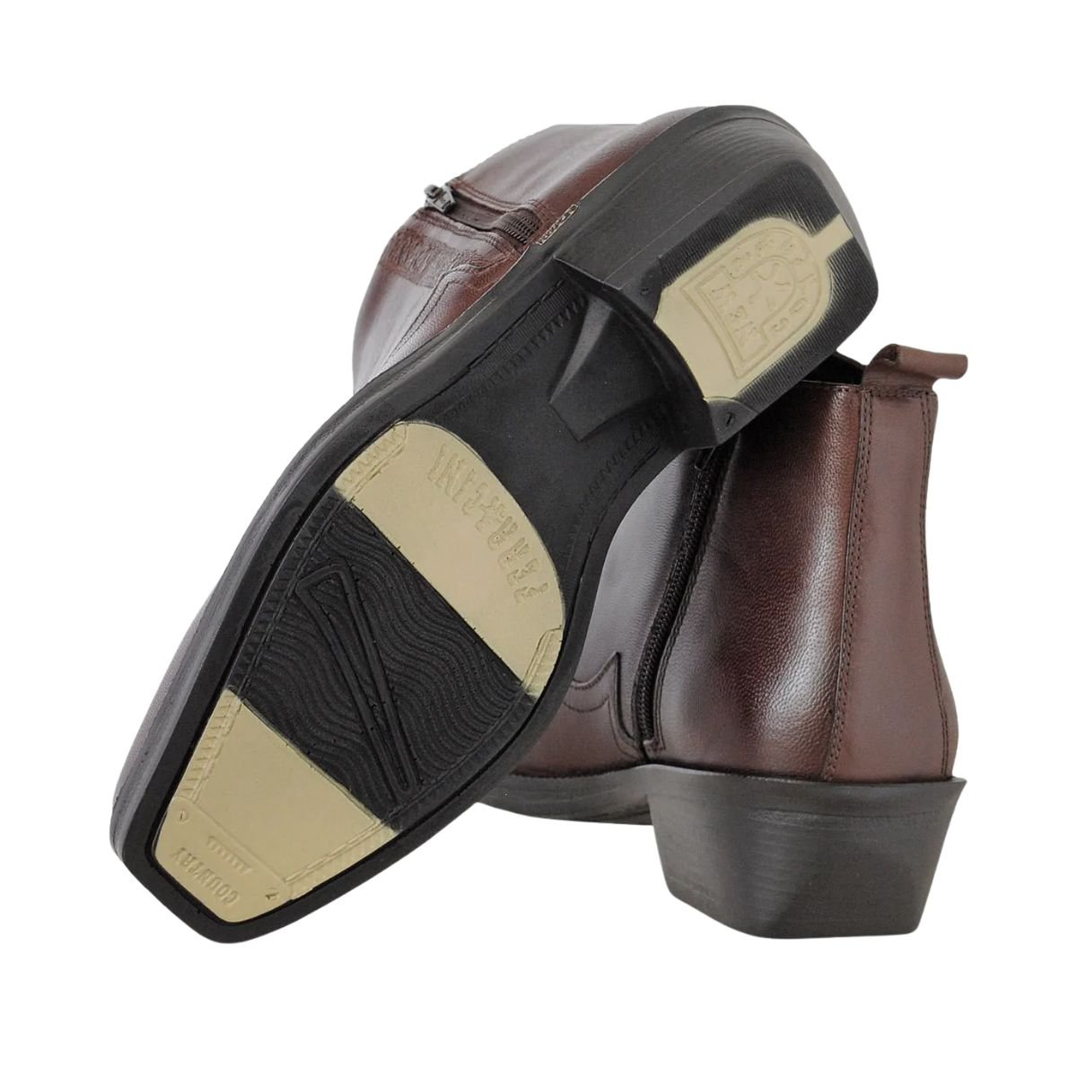 Bota Masculina Social Ferracini New Country Marrom Marrom 6