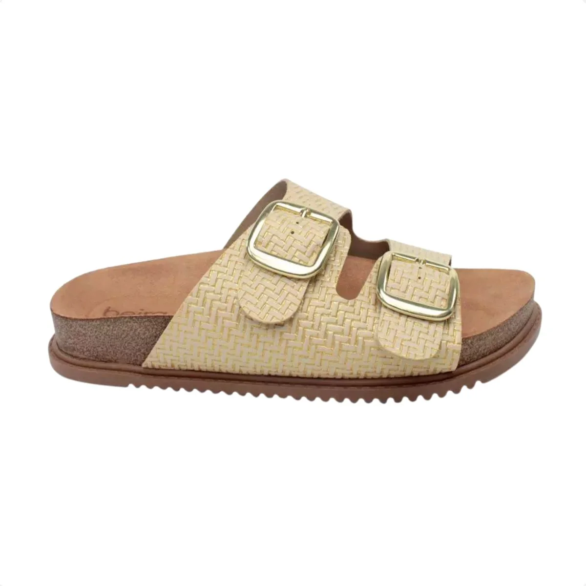 Tamanco Feminino Papete Beira Rio Creme
