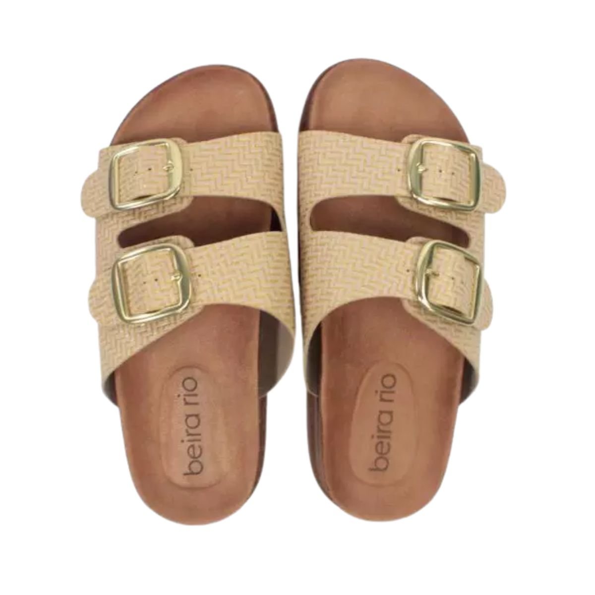 Tamanco Feminino Papete Beira Rio Creme Bege 3