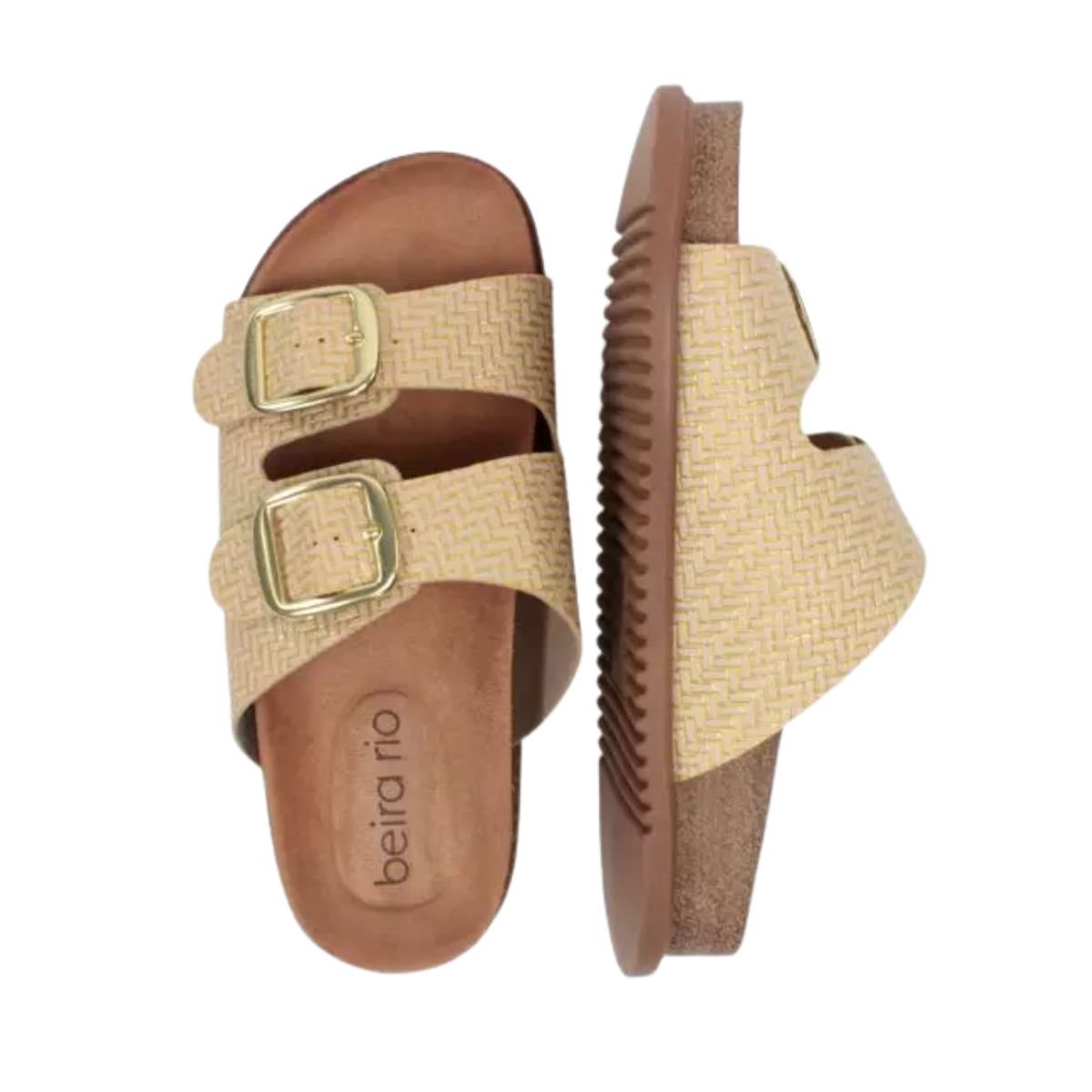 Tamanco Feminino Papete Beira Rio Creme Bege 5