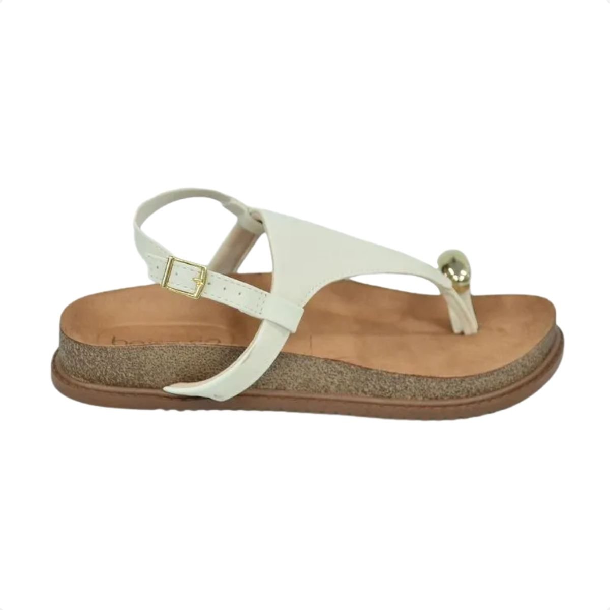 Sandália Feminina Papete Beira Rio Off White