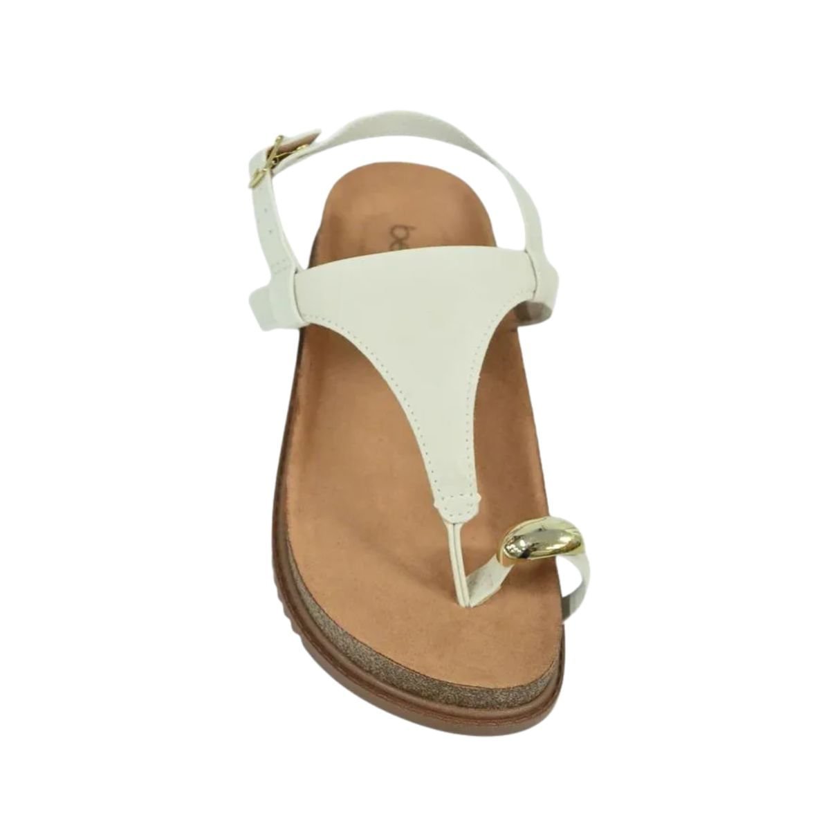 Sandália Feminina Papete Beira Rio Off White Branco 3