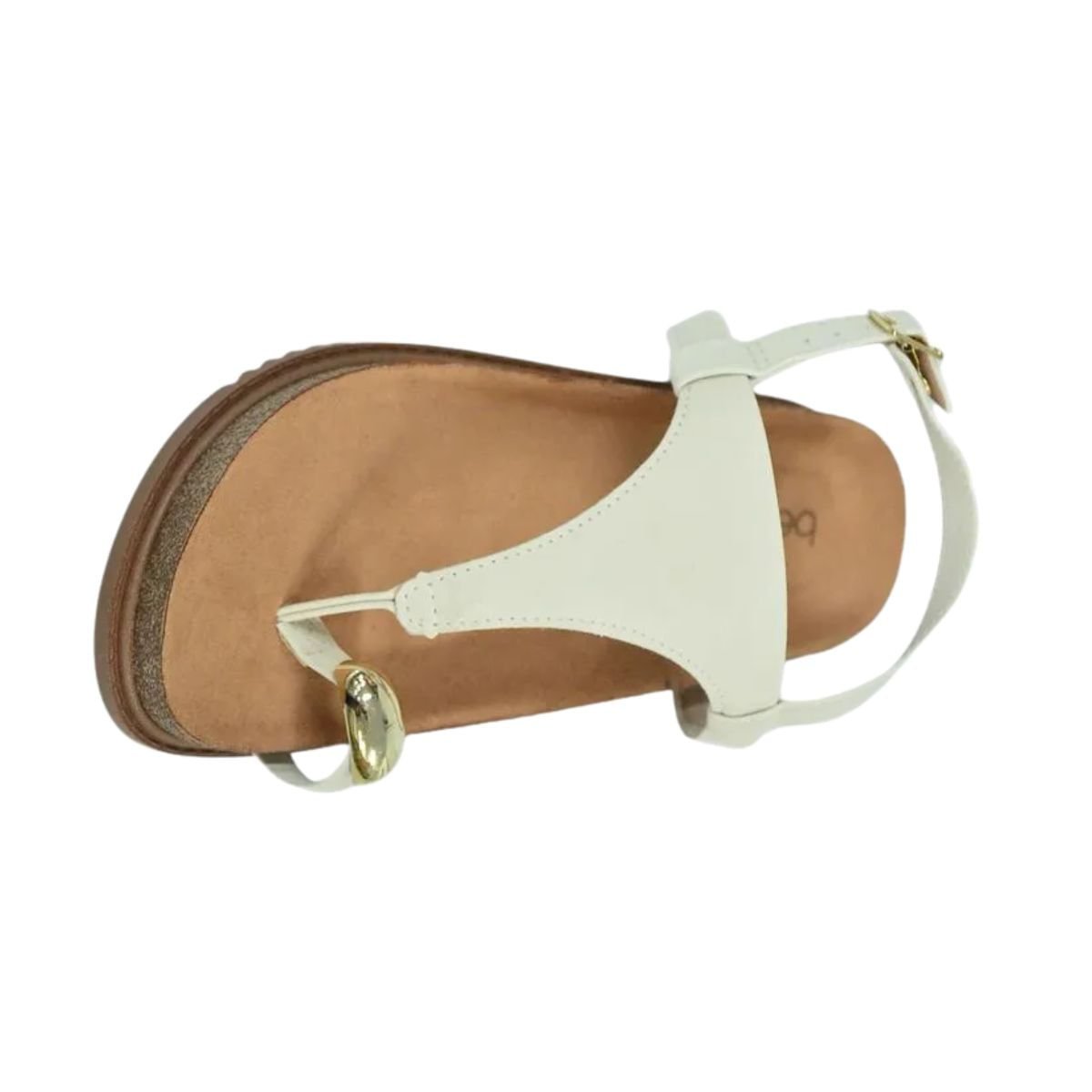 Sandália Feminina Papete Beira Rio Off White Branco 6