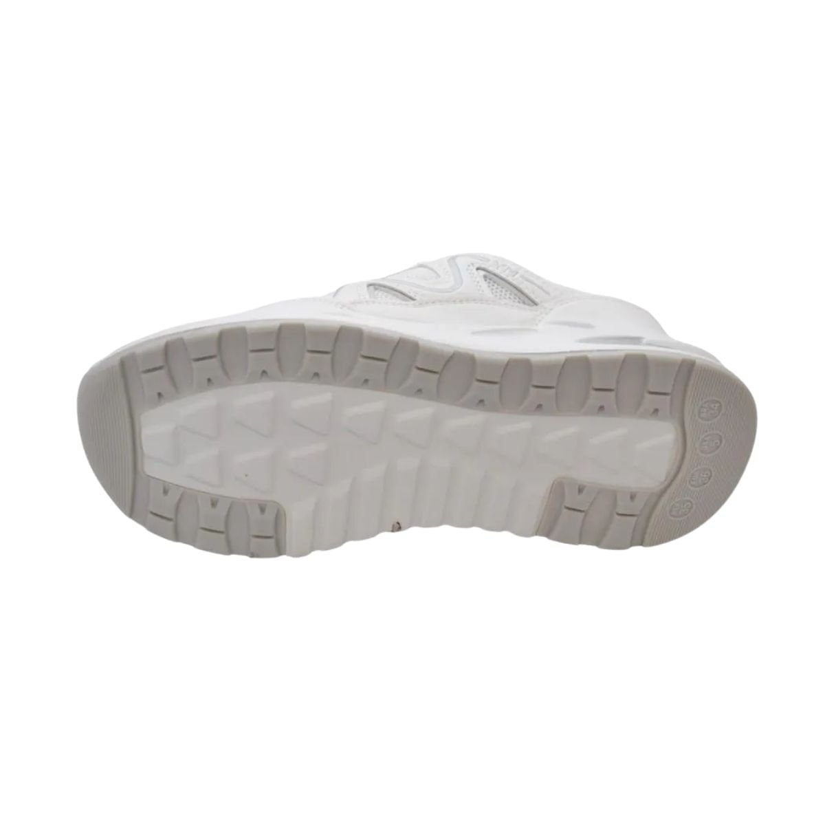 Tênis Moda Feminino Via Marte Branco E Prata Branco 4