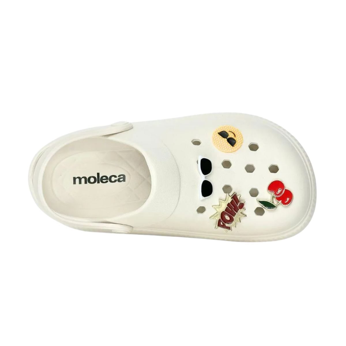 Chinelo Babuche Praia Conforto Feminino Moleca Off White Branco 6