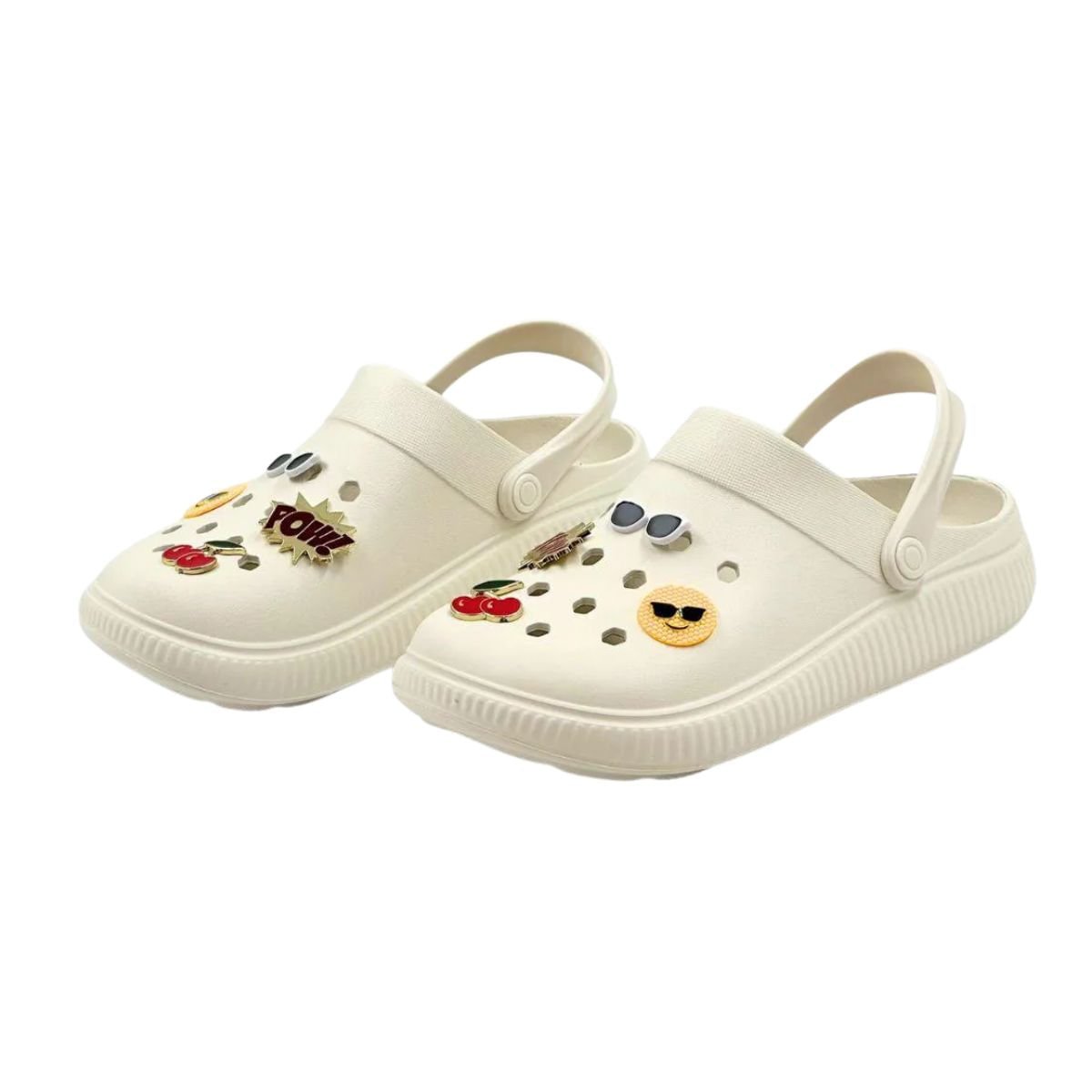 Chinelo Babuche Praia Conforto Feminino Moleca Off White Branco 4